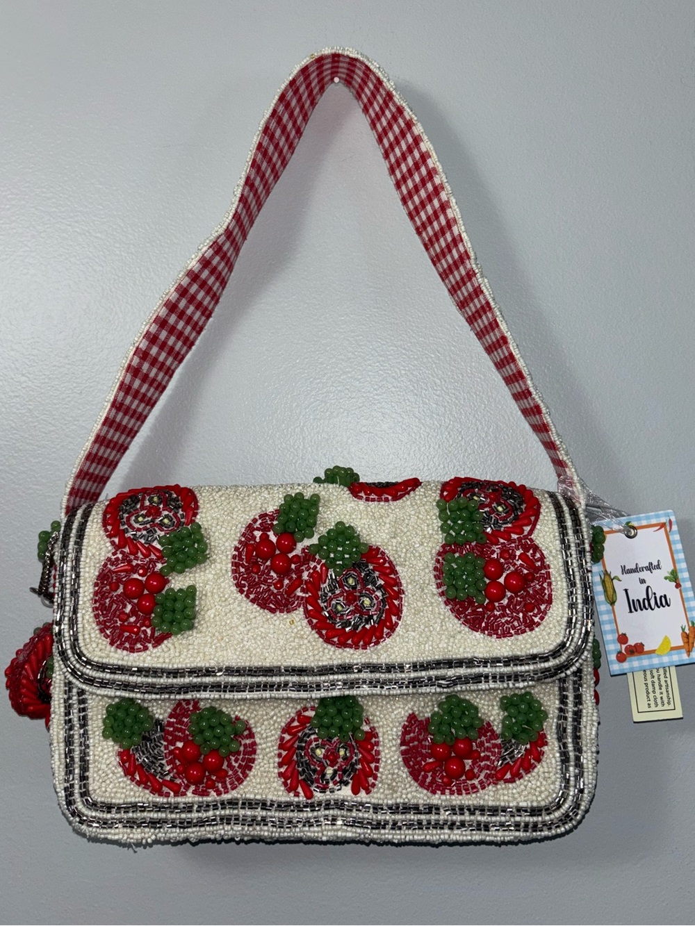 🍅NEW VIRAL Tomato Beaded Shoulder Bag